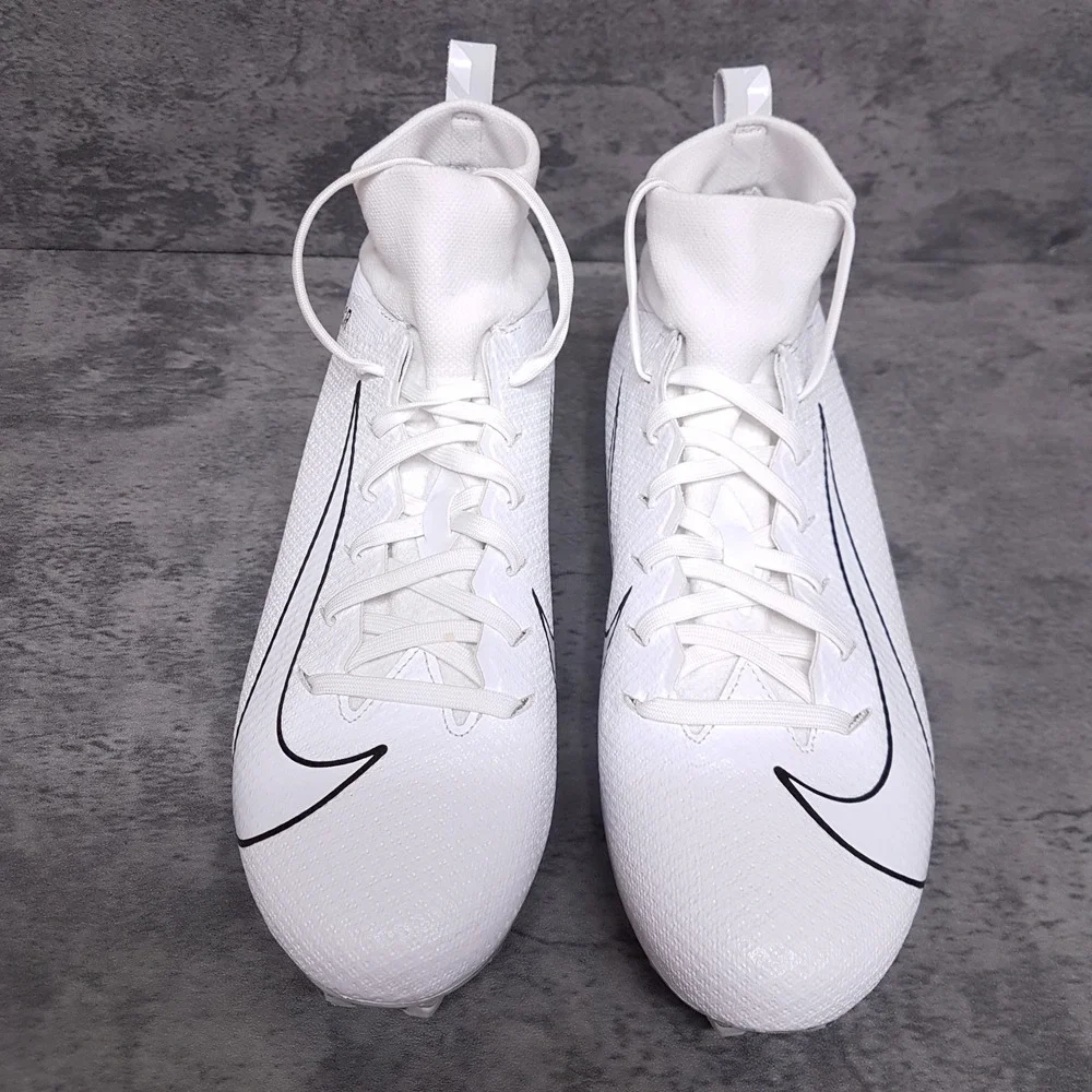 NIKE Vapor Untouchable Pro 3‎ Football Cleats Mens Size 9 White Black Nby - Picture 3 of 5